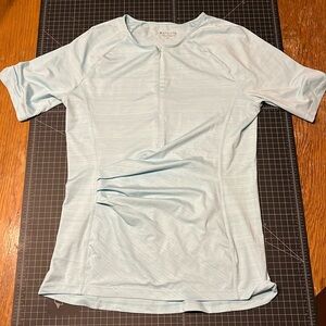 Athleta Pacifica short sleeve light blue spf shirt large tall